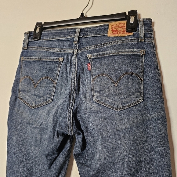 Levi's 711 classic skinny distressed soft stretchy flattering mid-rise jeans 29 - Picture 5 of 6